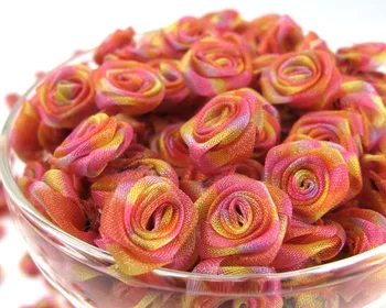 100 De Bucăți Sifon Floare Trandafir Muguri|Ombre Culoarea|Aplicatiile De Flori|Flori Tesatura|Păpușă|Ambarcațiunile De Arc|Accesorii